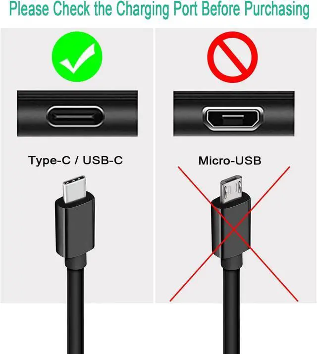 Alt view image 2 of 6 - Fast Charger for  Galaxy Tab A8 10.5 Tablet USB C Quick Charge 3.0 Wall Charger AC Adapter Cable Cord - UL Listed