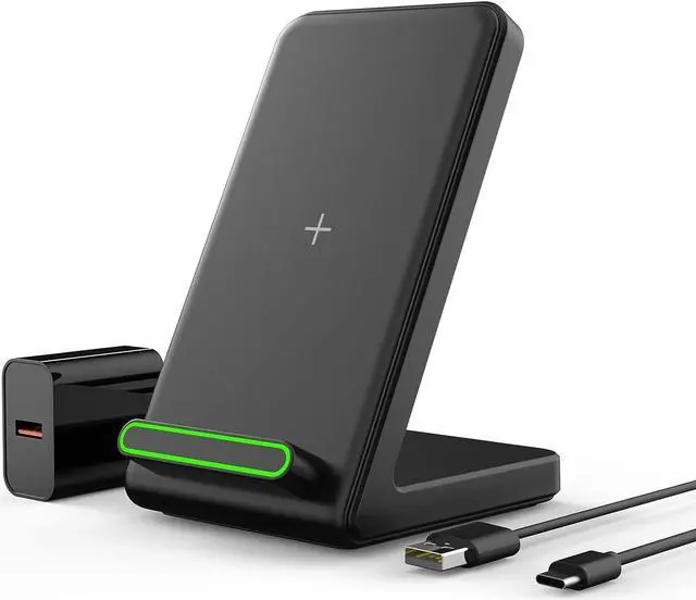 Main image of Wireless Charger Wireless Phone Charger Samsung S22/S21/S20/S10/S9 +/Ultra Note 20/10/9 Wireless Charging Stand for iPhone 14/13/12 Pro Max/Pro/Mini SE 11 X XR XS MAX X 8 Plus (Adapter Included)