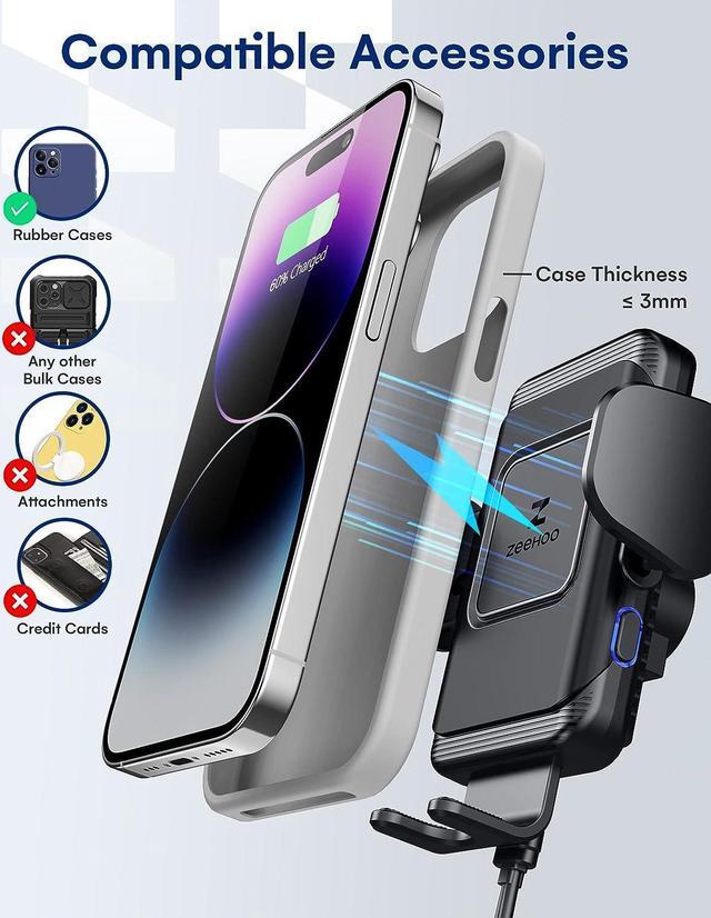 zeehoo 15w wireless charging mount