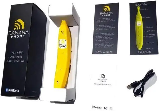 Alt view image 2 of 3 - Banana Phone Bluetooth Handset for iPhone and Android Mobile Devices (Single Banana)