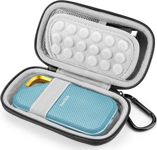Main image of Hard Case for SanDisk Extreme Pro/SanDisk Extreme Portable External SSD 500GB 1TB 2TB Travel Case Protective Cover Storage Bag (Grey)