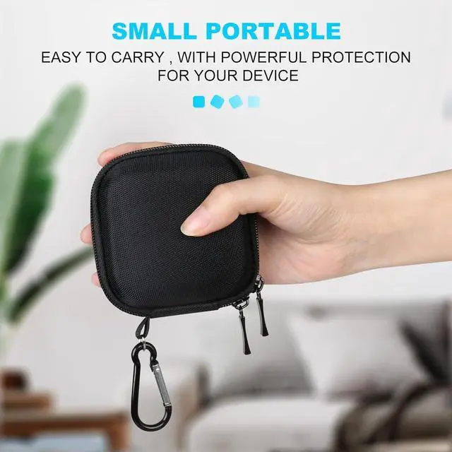 Alt view image 5 of 7 - Hard Drive Carrying Case for Crucial X9 / X9 Pro / X10 Pro Portable SSD 1TB 2TB 4TB USB 3.2 External Solid State Drives Shockproof Water Repellent Storage Travel Bag Black+ Black