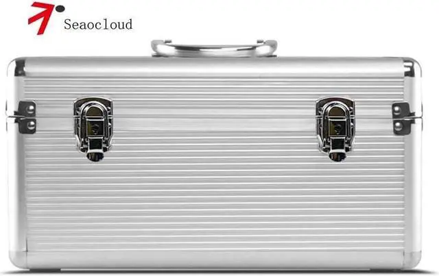 Alt view image 3 of 7 - Hard Drive Case 10-Bay Protection HDD Storage Box Suitcase fit for 3.5 HDD