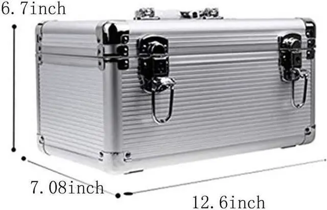 Alt view image 4 of 7 - Hard Drive Case 10-Bay Protection HDD Storage Box Suitcase fit for 3.5 HDD