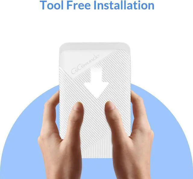 Alt view image 6 of 7 - 2.5 Hard Drive Enclosure 5Gbps USB 3.0 to SATA III External HDD Enclosure for 2.5inch 9.5mm 7mm SSD HDD Supports UASP SATA III (White)