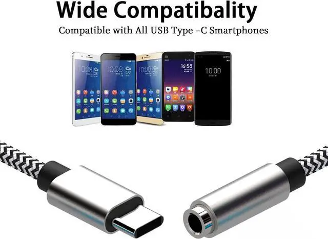 Alt view image 2 of 6 - USB Type C to 3.5mm 4pack Female Headphone Jack Adapter: Type C to Aux Audio Cable Cord Compatible with Samsung Galaxy S22+ S21 Ultra S20 S10 S9 Note 20 10 Google Pixel 6 Pro/5/4/3/2