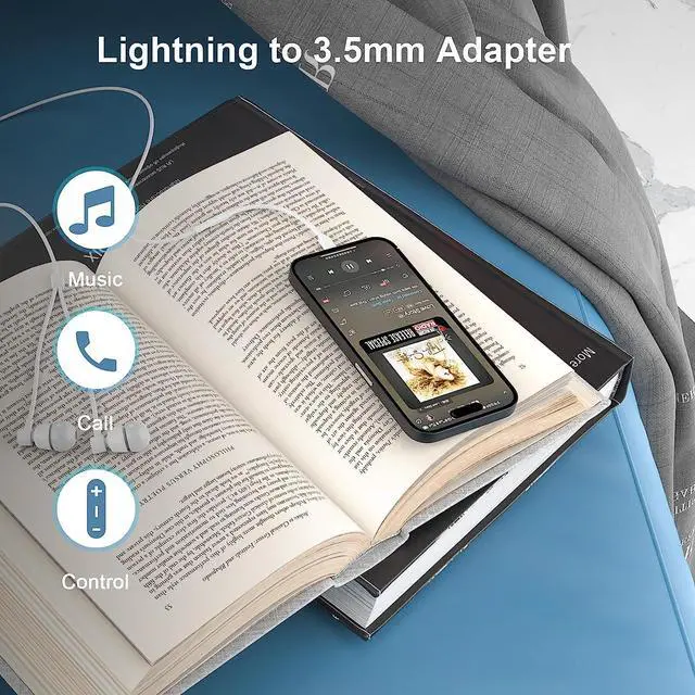 Alt view image 2 of 7 - [ MFi Certified]  Lightning to 3.5 mm Headphone Jack Adapter 2 Pack iPhone Aux Adapter Converter Audio Aux Cable Dongle Dongle Adapter for iPhone 14/13/12/11/XS/XR/X/8/iPad Support All iOS