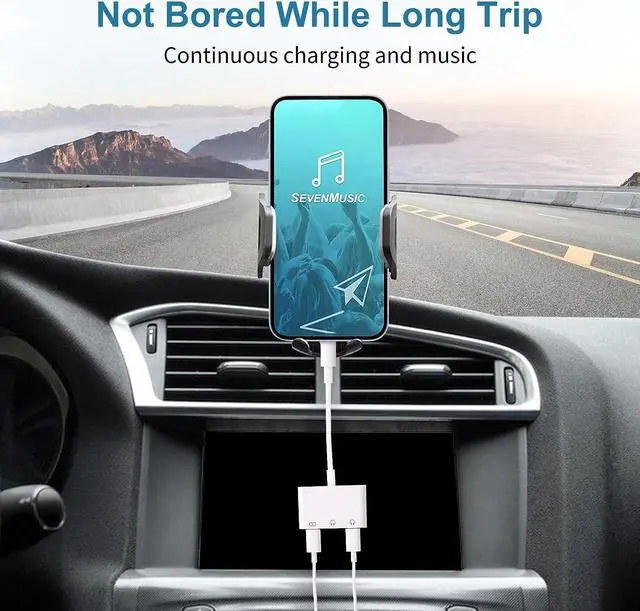 Alt view image 6 of 7 - USB TYPE C to 3.5mm Headphone and Charge Adapter 3-in-1 Type C to Dual Aux Audio Jack and Fast Charging Dongle Cable Compatible with Galaxy S23 Ultra S22 S21 S20 Note 20 iPad Pro Pixel 7 Plug and Play