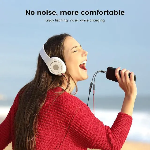 Alt view image 6 of 6 - USB C to 3.5mm Headphone and Charger Adapter 2-in-1 USB C to Aux Audio Jack Hi-Res DAC and Fast Charging Dongle Cable Compatible with Pixel 6 5 Galaxy S23 S22 S21 S20+Plus Note 20