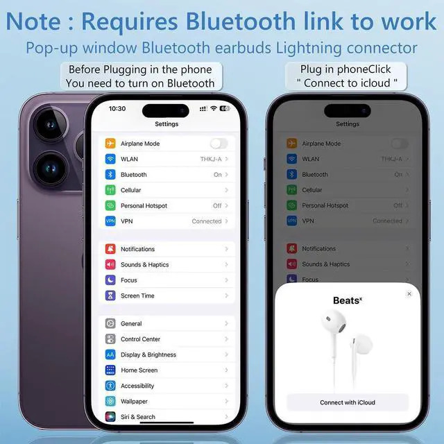 Alt view image 5 of 7 - 2 Pack - iPhone Earbuds with Lightning Connector Headphones Wired for iPhone [MFi Certified] Built-in Mic & Volume Control Noise Isolating Earphones Compatible with iPhone 14/13/12/SE/11/X White
