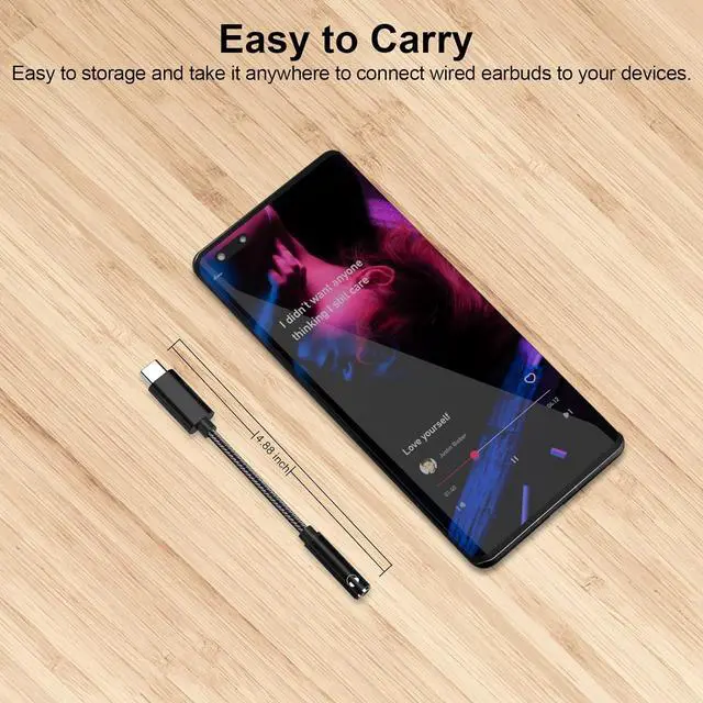 Alt view image 7 of 7 - USB Type C to 3.5mm Audio Jack Headphone Adapter for Samsung S22 S21 S20 FE Galaxy Z Flip 3 Fold Note 20 Stereo Dongle USBC Aux Cable Cord for iPad Mini Air Pro OnePlus 9 8T Google Pixel 6 5