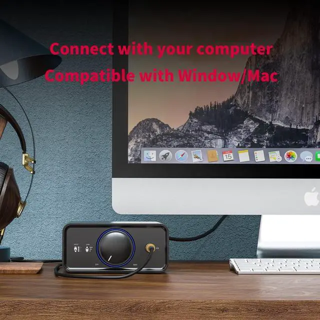 Alt view image 3 of 7 - K5Pro ESS Amplifier Headphone Amps Stereo High Resolution Portable Desktop DAC 768K/32Bit and Native DSD512 for Home Audio/PC 6.35mm Headphone Out/RCA Line-Out/Coaxial/Optical Inputs (Black)