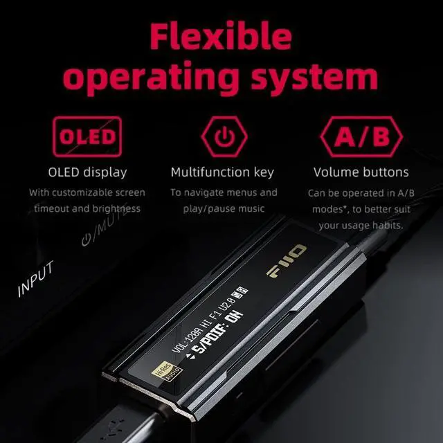 Alt view image 6 of 6 - FiiO KA5 USB DAC Headphone Amp with 3.5mm and 4.4mm Outputs