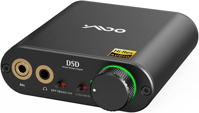 Portable Headphone Amp DAC DSD512 and 768K/32Bit 16-600/35mW/Hi-Res Hi-Fi  Desktop DAC for PC Headphone Out/iPhone 3.5mm/4.4 mm/Optical/Coaxial Output  for Windows/Android/IOS/PS5/Home Audio 