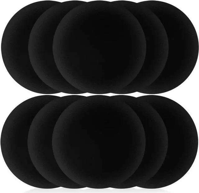 Main image of Ear Cushions Ultra Soft Foam Cover 60mm - 2.4 inch Replacement for Most Standard Size Office Telephone Headsets Headphones Earphones Earbuds (Black) 10 Pack