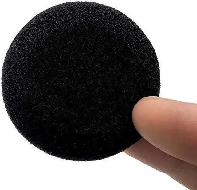 Alt view image 4 of 5 - Ear Cushions Ultra Soft Foam Cover 60mm - 2.4 inch Replacement for Most Standard Size Office Telephone Headsets Headphones Earphones Earbuds (Black) 10 Pack
