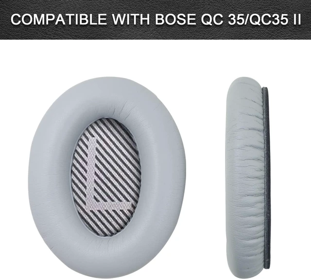 Alt view image 2 of 7 - Replacement Ear Pads for QuietComfort 35 35 II 15 25(qc 35 25 15/QC35 ii) Headphone Ear Covers High Density Memory Cotton Soft Leather Adaptive Noise Isolation Headphones Pads Cushions