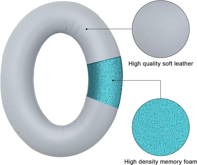Alt view image 4 of 7 - Replacement Ear Pads for QuietComfort 35 35 II 15 25(qc 35 25 15/QC35 ii) Headphone Ear Covers High Density Memory Cotton Soft Leather Adaptive Noise Isolation Headphones Pads Cushions