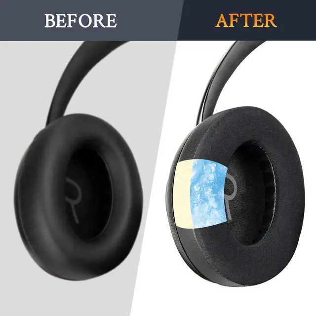 Alt view image 4 of 7 - Cooling Gel Replacement Earpads for  700 (NC700) Wireless Headphones Ear Pads Cushions with Ice Silk Fabric High-Density Noise Cancelling Foam Added Thickness - Black