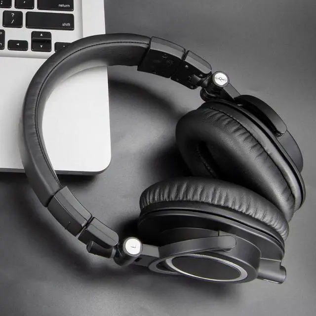 Alt view image 6 of 7 - Earpads Replacement for Audio Technica ATH M50X M50XBT M50RD M40X M30X M20X MSR7 SX1 Monitor Headphones Ear Pads Cushions with Softer Protein Leather High-Density Foam - Black
