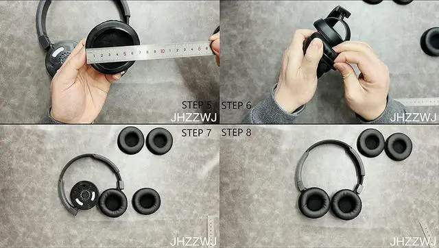 Alt view image 4 of 7 - Earpads Compatible with 95mm (9.5cm) 3.74inch Diameter Cushion Pads Professional Headphones Ear Pads Cushions Replacement