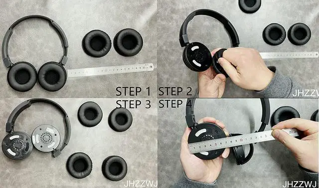 Alt view image 3 of 7 - Earpads Compatible with 95mm (9.5cm) 3.74inch Diameter Cushion Pads Professional Headphones Ear Pads Cushions Replacement