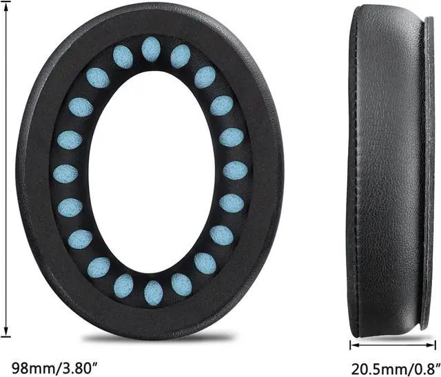 Alt view image 7 of 7 - Cooling-Gel Earpads Cushions for  Headphones Replacement Ear Pads for  QuietComfort 15 QC15 QC25 QC2 QC35/Ae2 Ae2i Ae2w/SoundTrue & SoundLink Around-Ear & Around-Ear II - Blue&Black