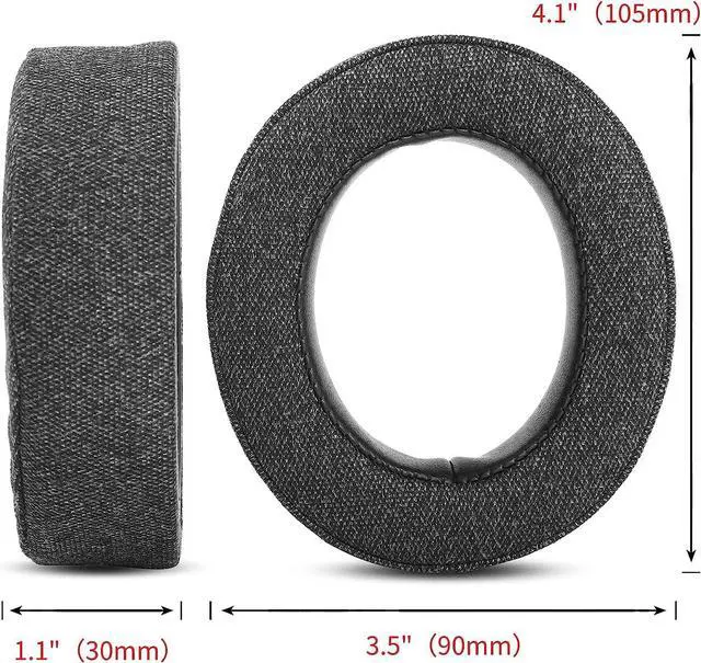 Alt view image 3 of 6 - HS70 Earpads Upgrade Thicker Fabric Ear Pads Cushion Replacement Compatible with Corsair HS70 Pro HS60 Pro HS50 Pro Headphone