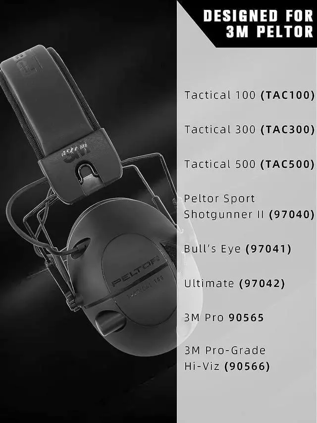 Alt view image 4 of 7 - FEP01-1Pair Replacement Foam Ear Pads (Upgraded) for 3M WorkTunes Connect(90543 90544 90542 90541) ZOHAN EM042 Radio Headphone 037 Bluetooth Hearing Protection