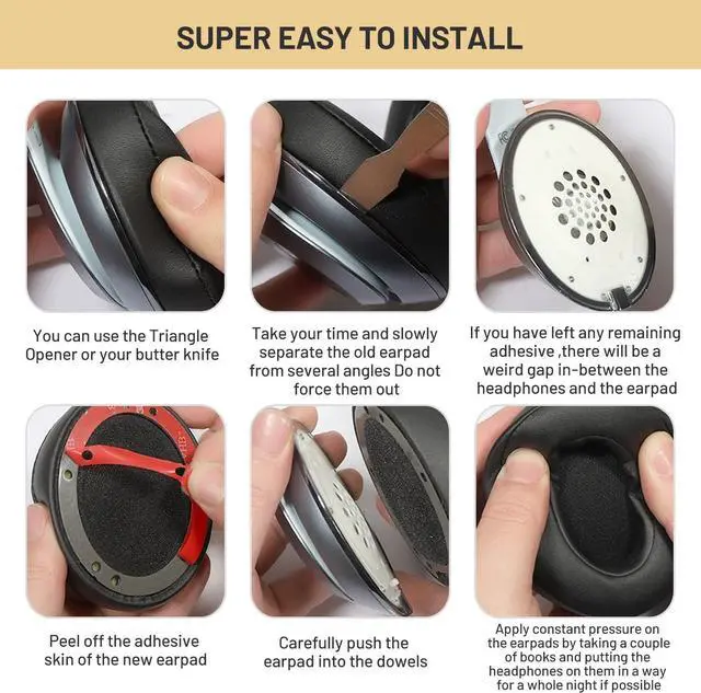 Alt view image 5 of 7 - Replacement Earpads for Beats Studio 2 & 3 - Ear Pads for Beats Studio