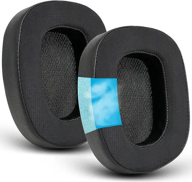 Main image of Replacement Ear Pads for Logitech G533 G633 G935 GVOEARS Cooling Gel Ear Cushions for Logitech G231 G433 G533 G633 G635 G933 G935 Gaming Headphones with Thick and Soft Foam (Black)