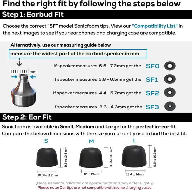 Alt view image 3 of 7 - Memory Foam Earbud Tips - Premium Noise Isolation Replacement Foam Earphone Tips 20 Pack for in Ear Headphone Earbuds (SF2 Large Black)