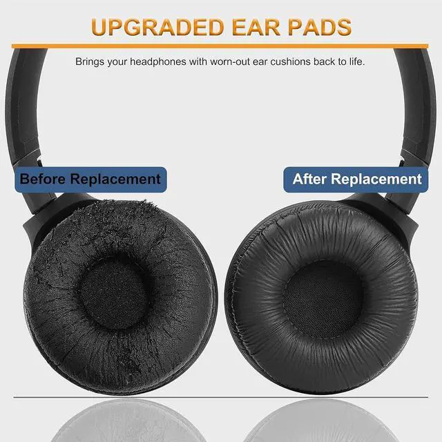 Alt view image 6 of 7 - Ear Cushions for  Headphone Replacement Ear Pads Compatible with  MDR-ZX110 ZX110NC ZX100 WH-CH500 CH520 CH510 V150 V250 V200 JBL Tune 510BT 500BT 450BT 660NC 600BTNC Headsets 70MM (2 Pack)