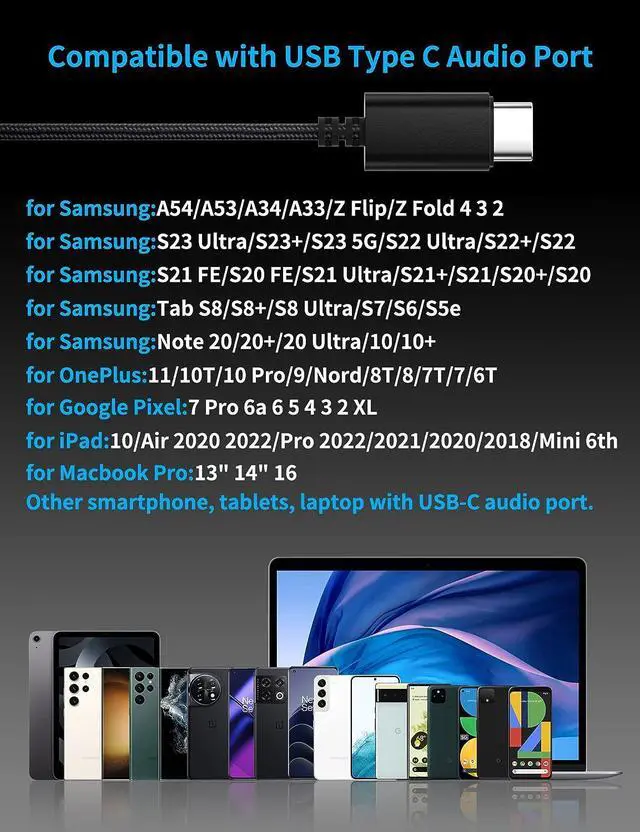 Alt view image 7 of 7 - USB C Headphone Type C Earphone Hifi Stereo Wired Earbuds for Google Pixel 6a 7a 7 6 Samsung A53 A54 S23 in-Ear Noise Canceling Bass Corded Headset with Mic for Galaxy Z Flip Fold 5 4 S22 S21 S20 Wine