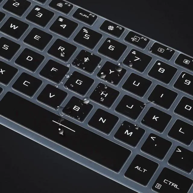 Alt view image 3 of 6 - Keyboard Cover for ASUS ROG Zephyrus G14 GA402 2023 2022 Zephyrus M16 GU604 GU603 ROG Zephyrus G15 GA503 & Zephyrus G16 GU603 TUF Dash F15 ROG Zephyrus G14 GA402 2023 Keyboard Skin - Black