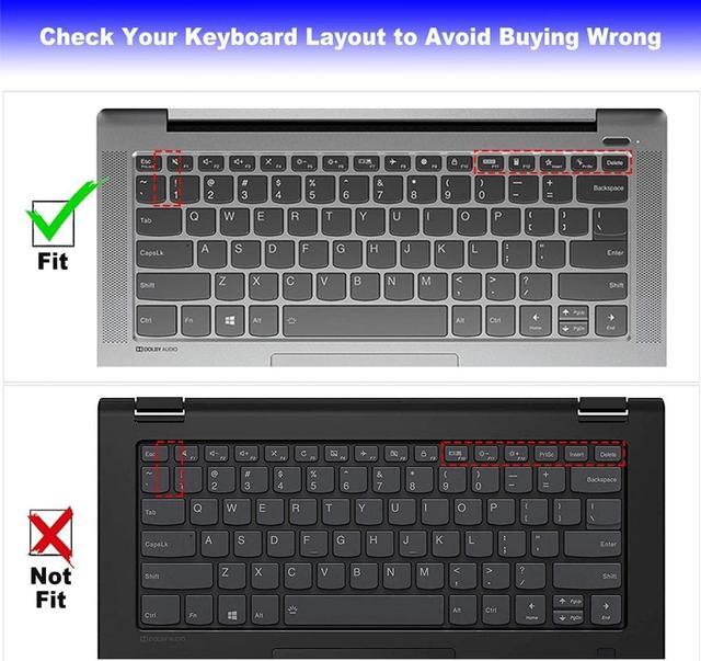 Alt view image 2 of 7 - Keyboard Cover Skin for Lenovo ThinkBook 14 G5 G4 G3 G2/ThinkBook 14p 14s 14s Yoga Flex 5 5i 14 Ideapad 5 5i 14 Ideapad 5i Pro/5 Pro 14 Lenovo Yoga 7i 9i 14 Lenovo Silm 7 9 14/Slim 5i 7i Pro