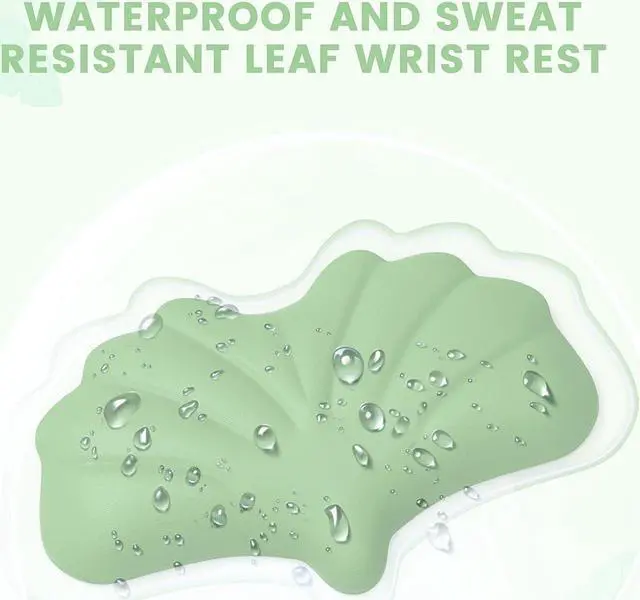 Alt view image 5 of 7 - Keyboard Wrist Rest Set Ergonomic Memory Foam Wrist Support pad for Keyboard and Mouse Easy Typing and Wrist Pain Relief pad for Office Studying Gaming Computer Laptop (Green)