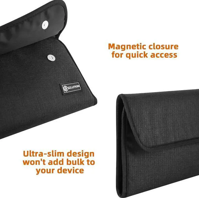 Alt view image 6 of 7 - CaSZLUTION Travel Case Compatible with Apple Magic Keyboard + Magic Trackpad + Magic Mouse, Magic Keyboard Accessories Sleeve Case (Black)
