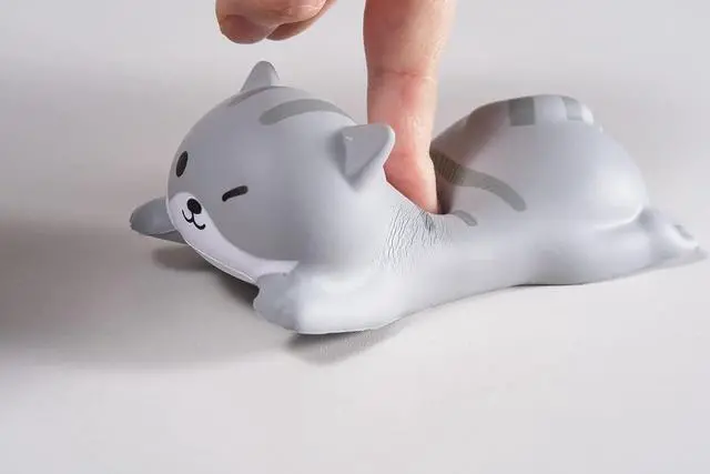 Alt view image 5 of 5 - Cute Wrist Rest Support for Mouse Keyboard Computer Elbow Pad Arm Rest for Desk Ergonomic Kawaii Office Supplies Slow Rising PU Mouse Pad Cat