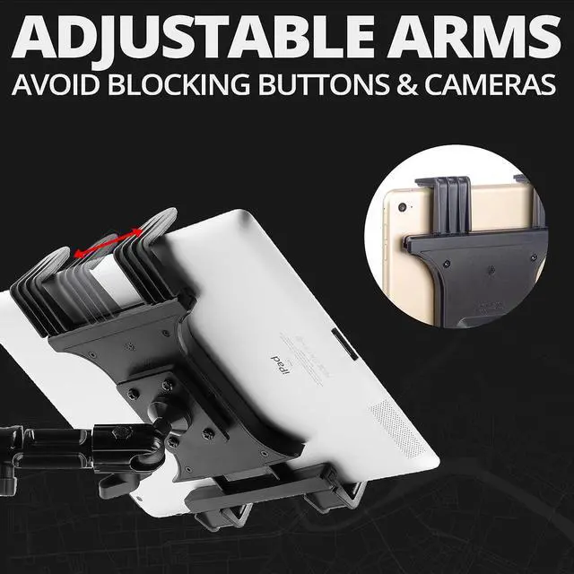 Alt view image 7 of 7 - Metal Drill Base Tablet Mount - By TACKFORM [Enduro Series] - iPad Holder for wall or truck. ELD Mount | Compatible with iPad Mini, IPad Pro 12.9, Galaxy S, Surface Pro & Switch