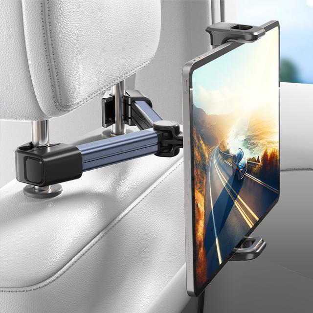 Tablet Holder for Car Headrest Mount - Headrest Tablet Holder Backseat  Travel Accessories Car Must Haves Headrest iPad Stand for Kids Adults  Universal