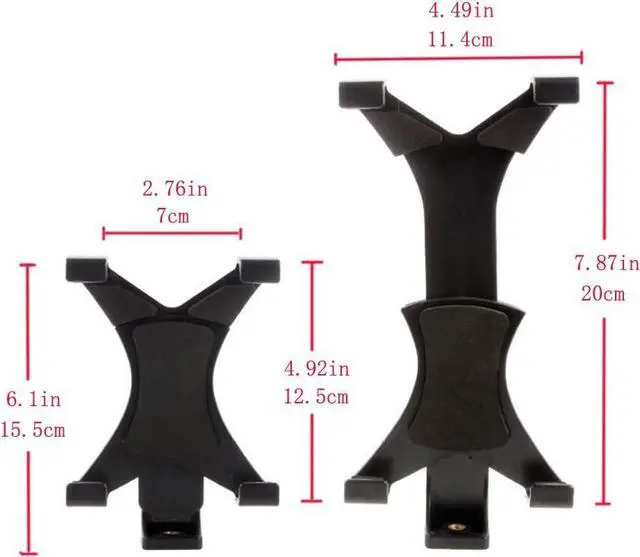 Alt view image 6 of 7 - 7-10 Tablet Tripod Mount Adapter Holder for iPad/iPad Air 2/ iPad Mini/Samsung Galaxy Tab/Tab Pro/Tab S/Microsoft Surface/Google Nexus/Selfie Stick/Monopod/iPad Pro 10.5