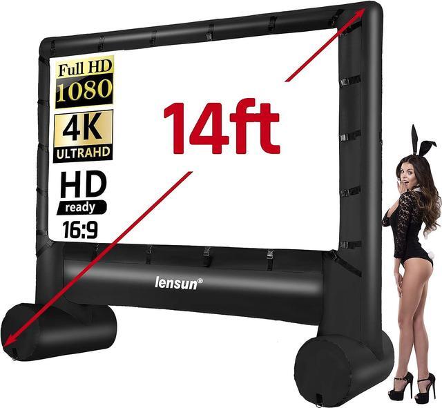 2024 New16:9 Inflatable Movie Screen, 12-36ft Outdoor Projector Screen With Carrying Bag, Portable Projection Screen For Yard, Event, Party:Toys & Gifts