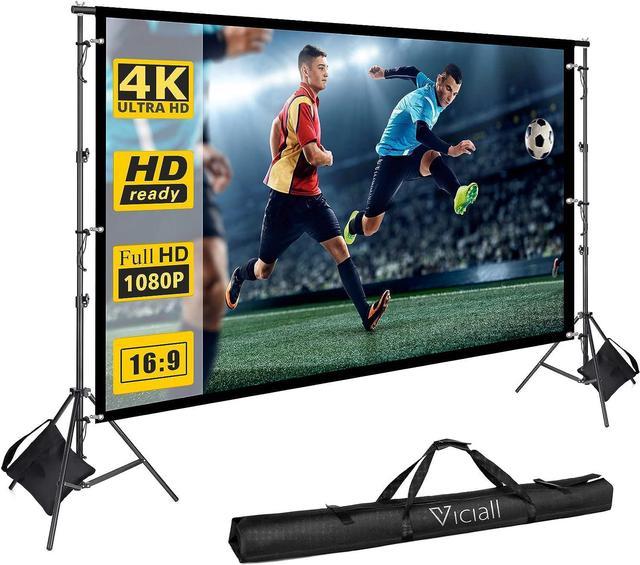 Projector screen with popular stand 120”