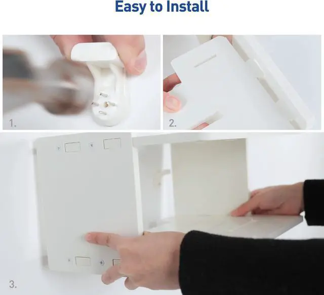 Alt view image 6 of 6 - Projector Wall Mount Shelf Projector Shelf Projector Mount Wall Floating Projector Shelf for Wall Accessories Projector Wall Mount Shelf Projector Holder Projector Stand Wall White