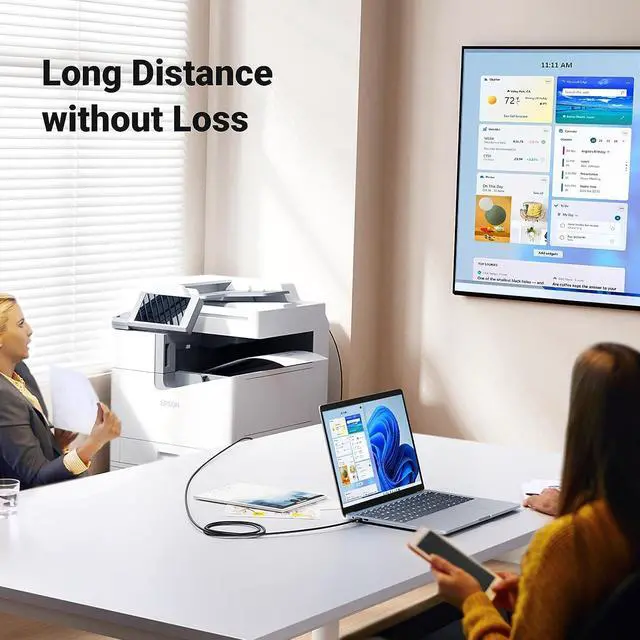 Alt view image 7 of 7 - USB Printer Cable - USB A to B Cable High-Speed Printer Cord Compatible with Hp Canon Brother   Epson Lexmark Xerox Piano Dac and More 10 FT