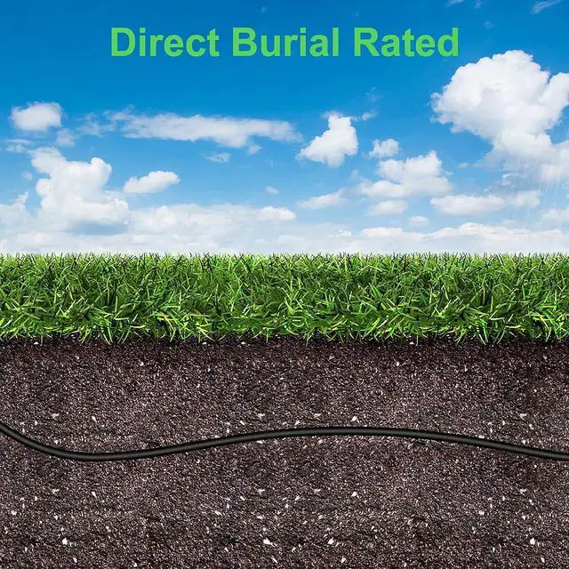 Alt view image 6 of 6 - 150FT Cat6 Outdoor Ethernet Cable, In-Ground, Heavy Duty Direct Burial, 24AWG CCA Patch Cord for Laptops, PCs, Routers, Printers, Surveillance Camera, PoE, UTP Cat 6 Internet Cable with 25 Cable Ties