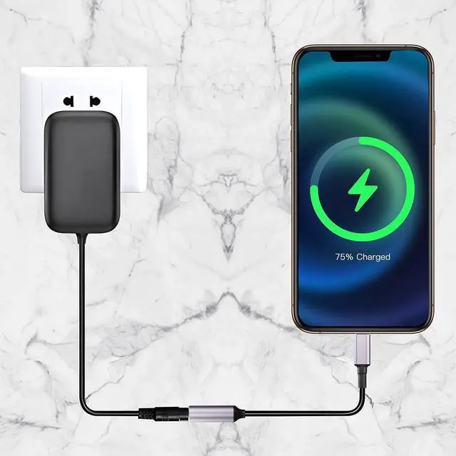 Alt view image 4 of 7 - PD DC 7.4mm x 5.0mm Female(7.4mm x 0.6mm) Input to USB Type C Male Power Charging Cable 100W DC7450 to Type C Cable with PD Automatic Identification Chip for Phones Tablets Laptops(Blue)