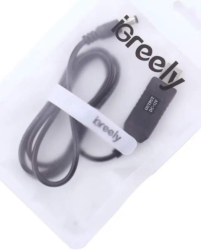 Alt view image 7 of 7 - DC 5V to DC 12V USB Voltage Step Up Converter Cable Power Supply USB Cable with DC Jack 5.5 x 2.5mm or 5.5 x 2.1mm USB 5V to DC 12V Cable 3ft
