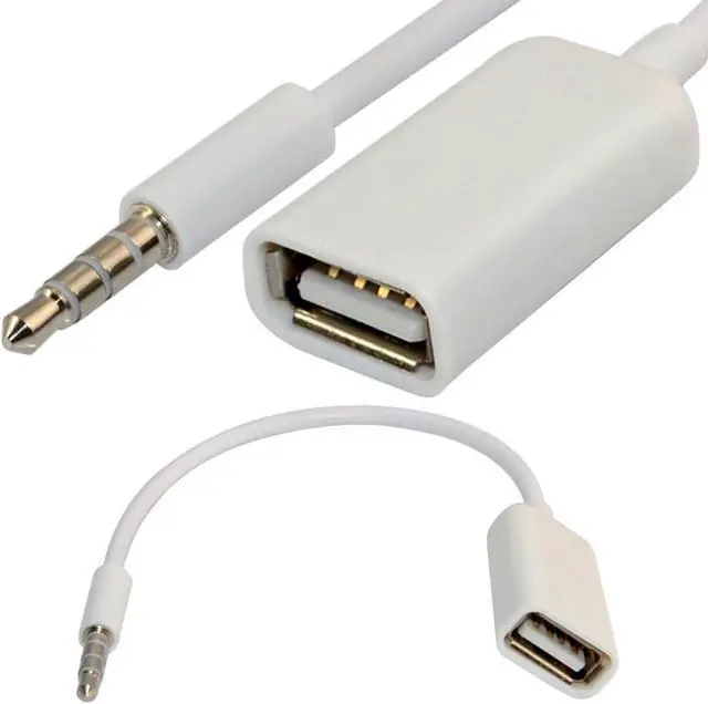 Main image of 3.5mm Male AUX Audio Plug Jack to USB 2.0 Female Converter Cable Cord EN